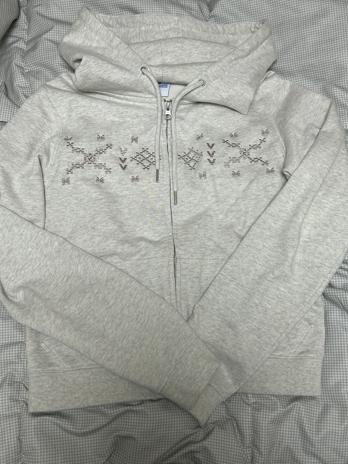 tcm 더콜디스트모먼트 노르딕 후드집업 오트밀 S 상품이미지2