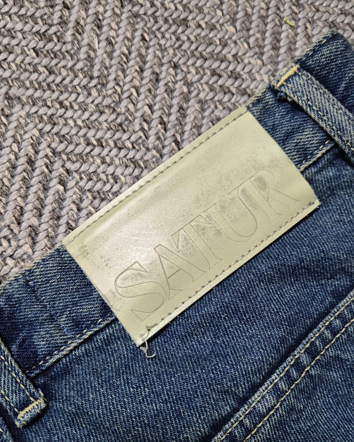 세터 브루클린 뉴트로 와이드 워시드 데님 팬츠 레트로 블루 S 상품이미지4