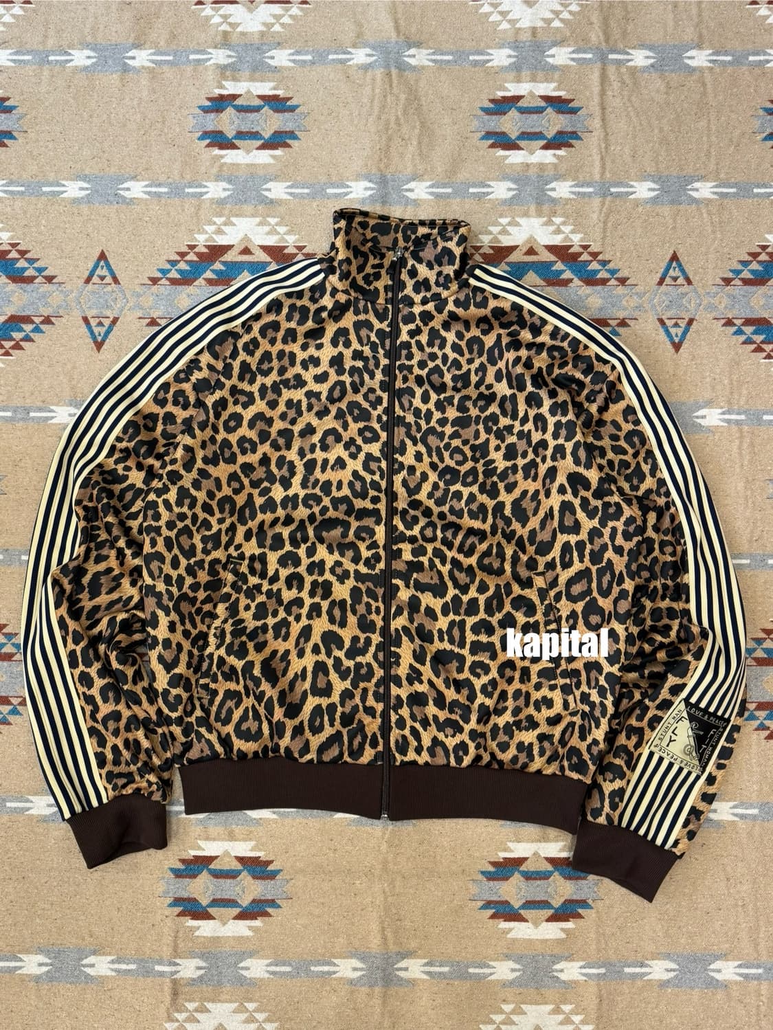 [4][XL] 캐피탈 스무스 저지 스턴트맨 앤 우먼 트랙 자켓 레오파드 상품이미지1