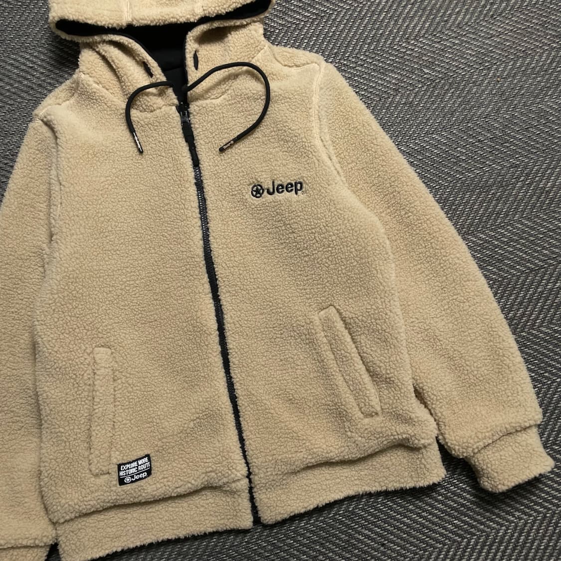 Jeep 빅로고 리버시블 후드 플리스 자켓o 5406 상품이미지2