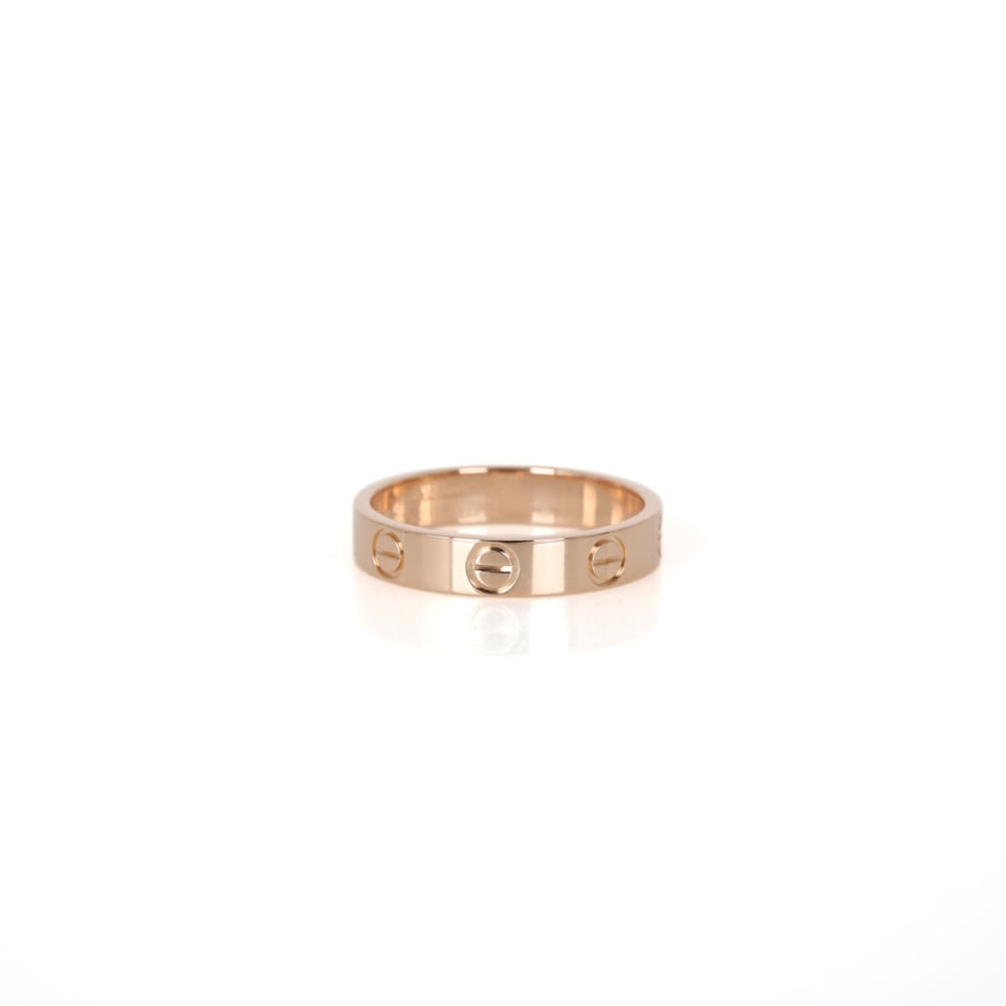 까르띠에 핑크골드 러브링 스몰 모델 18K PG 반지 50호 보증서 상품이미지1