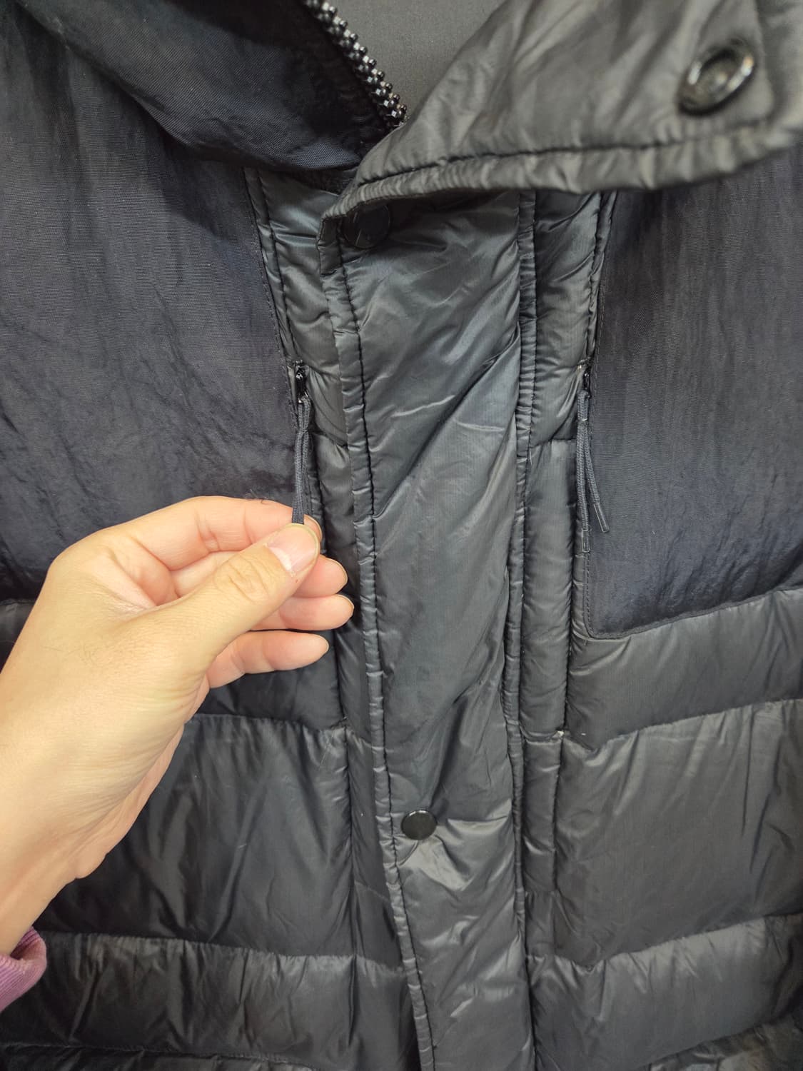 아르마니 익스체인지 다운 하프  패딩 m 상품이미지6