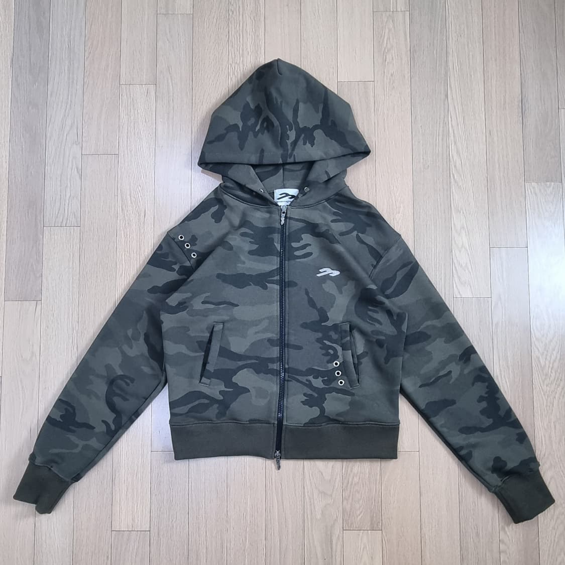 탄산마그네슘 카모 후드 집업 Free _ 여성 상품이미지2