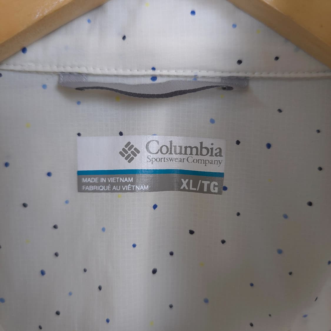 여성 컬럼비아 Columbia 도트 후드 바람막이 XL 상품이미지6