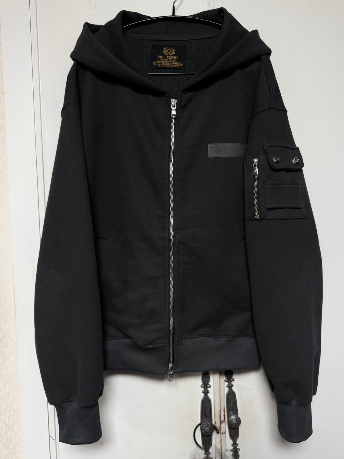 포그서비스 MA-1 후드집업 차콜 2 상품이미지6