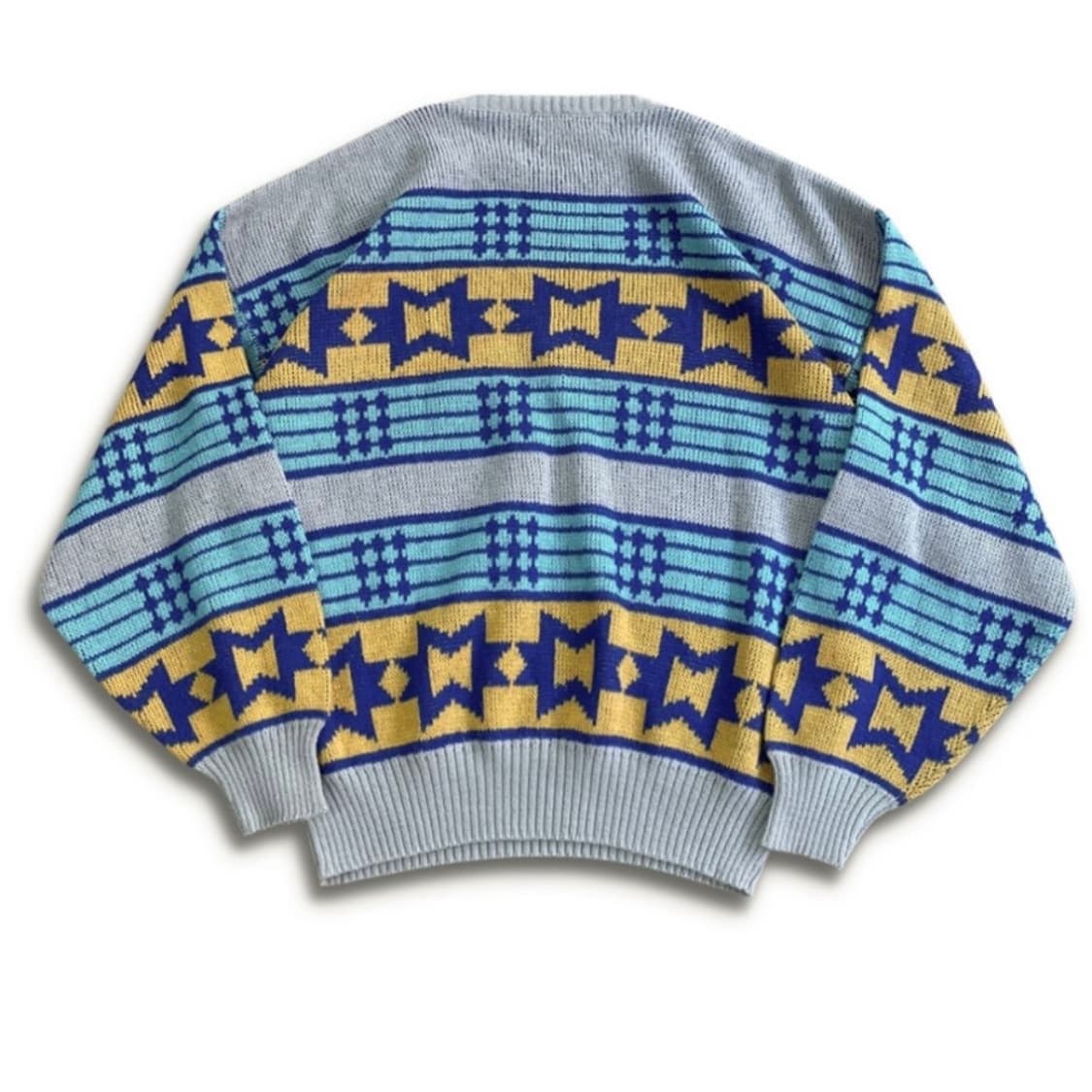 [90's/Italy] 유니온베이 사우스웨스턴 자가드 니트 (XL) 상품이미지2