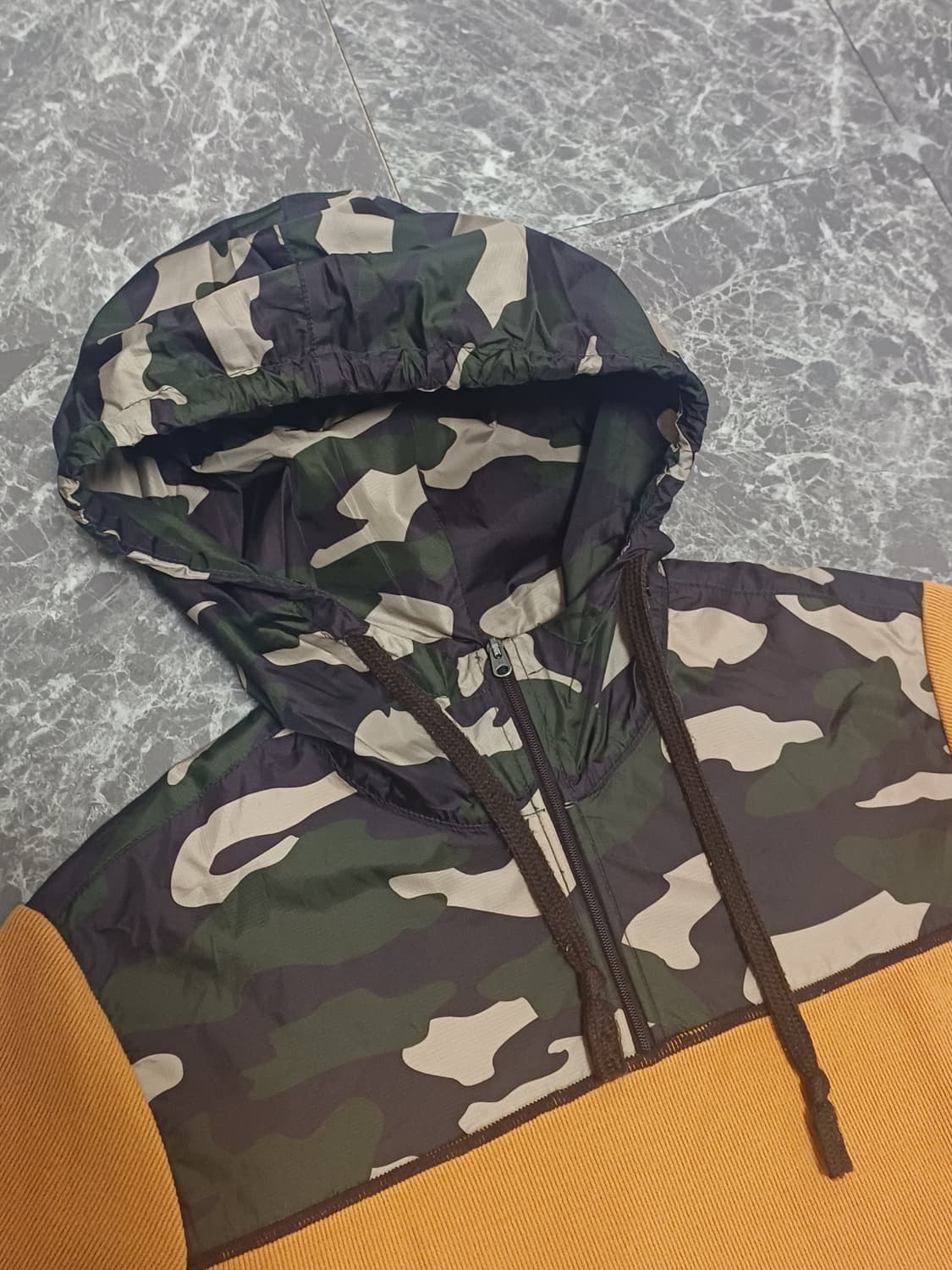 코오롱스포츠 카모 배색 후드티 M사이즈 (캐주얼/아웃도어) 상품이미지3