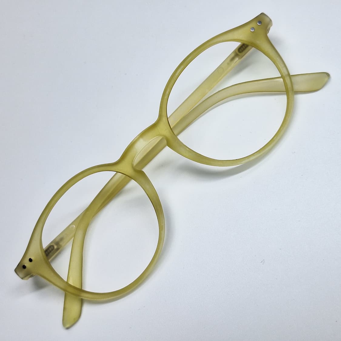 제브라 zebra 3036011 올리브 라운드 안경테 y2k 일본 수입  상품이미지1