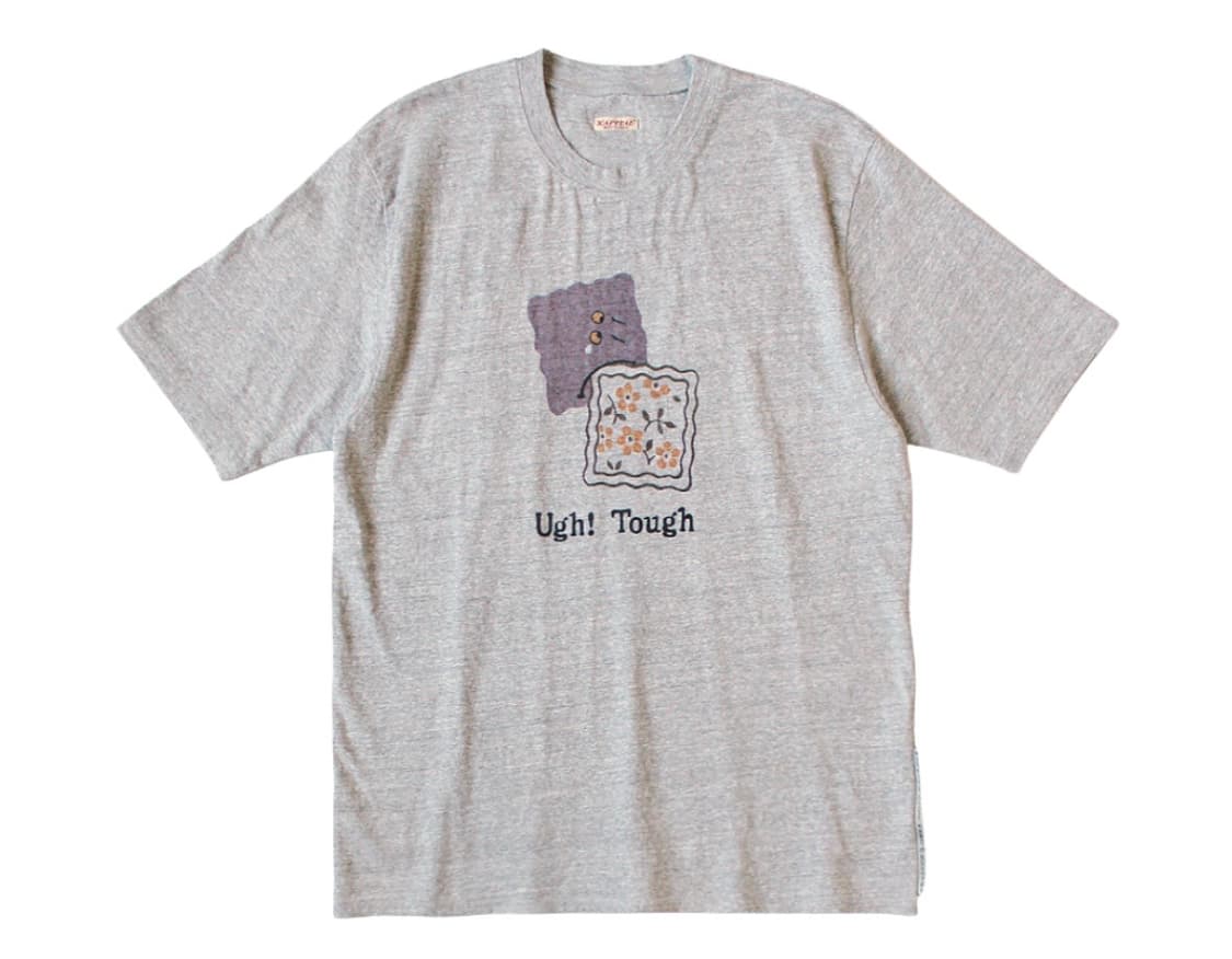 L) 캐피탈 탑 텐지쿠 크루 티셔츠 터프 패키쉬 보위 Pt 그레이 상품이미지1