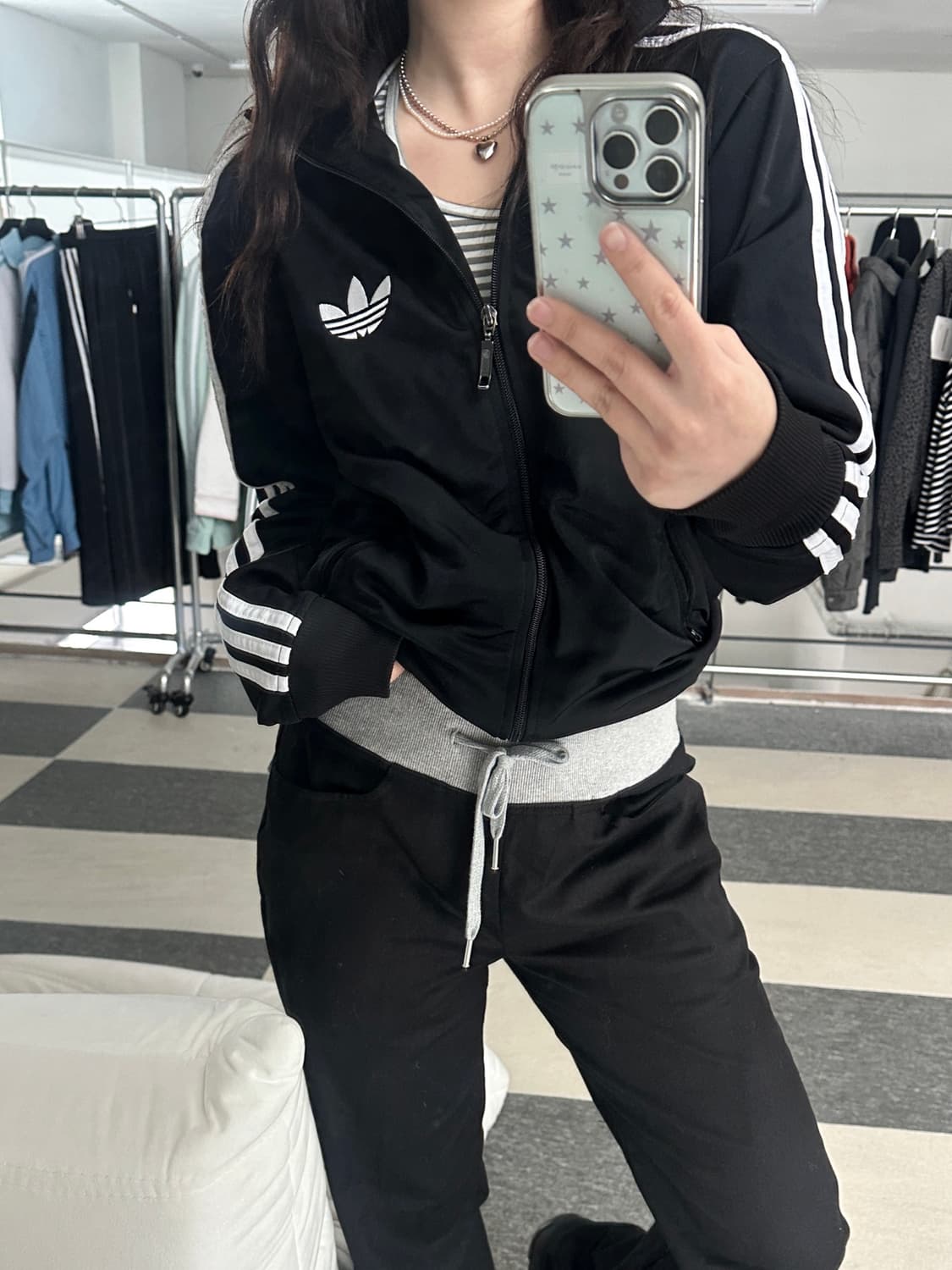 아디다스 블랙 파이어버드 트랙탑  상품이미지1