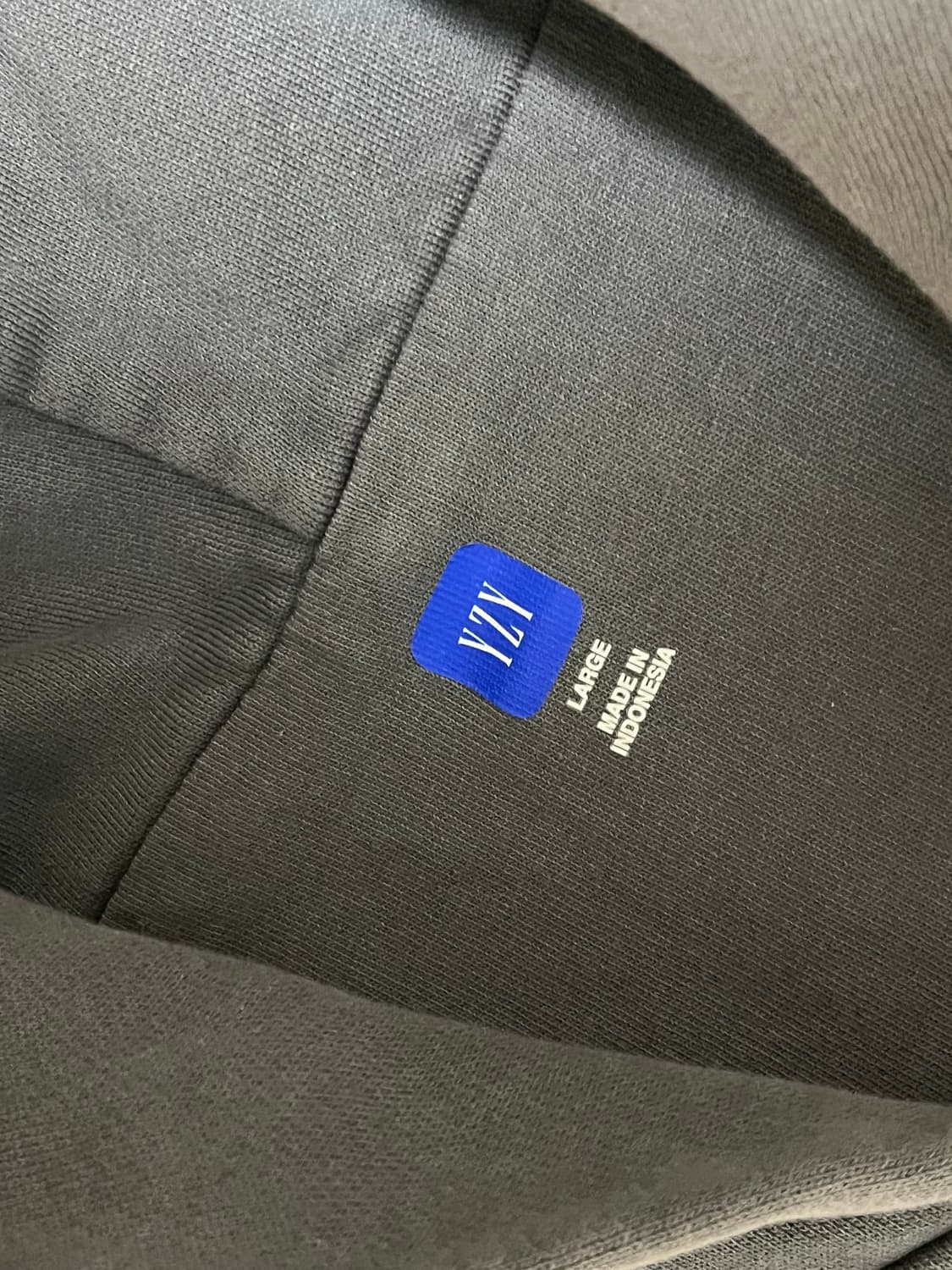 칸예 이지갭 후드집업 다크그레이 L 상품이미지3