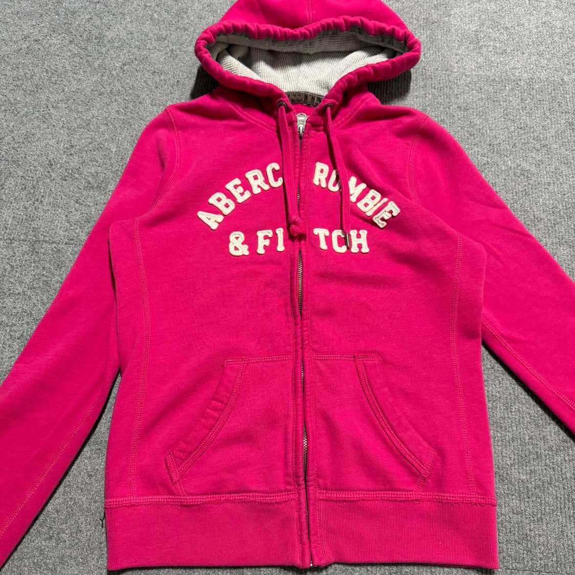 대장템 아베크롬비 핑크 후드집업 m 상품이미지2
