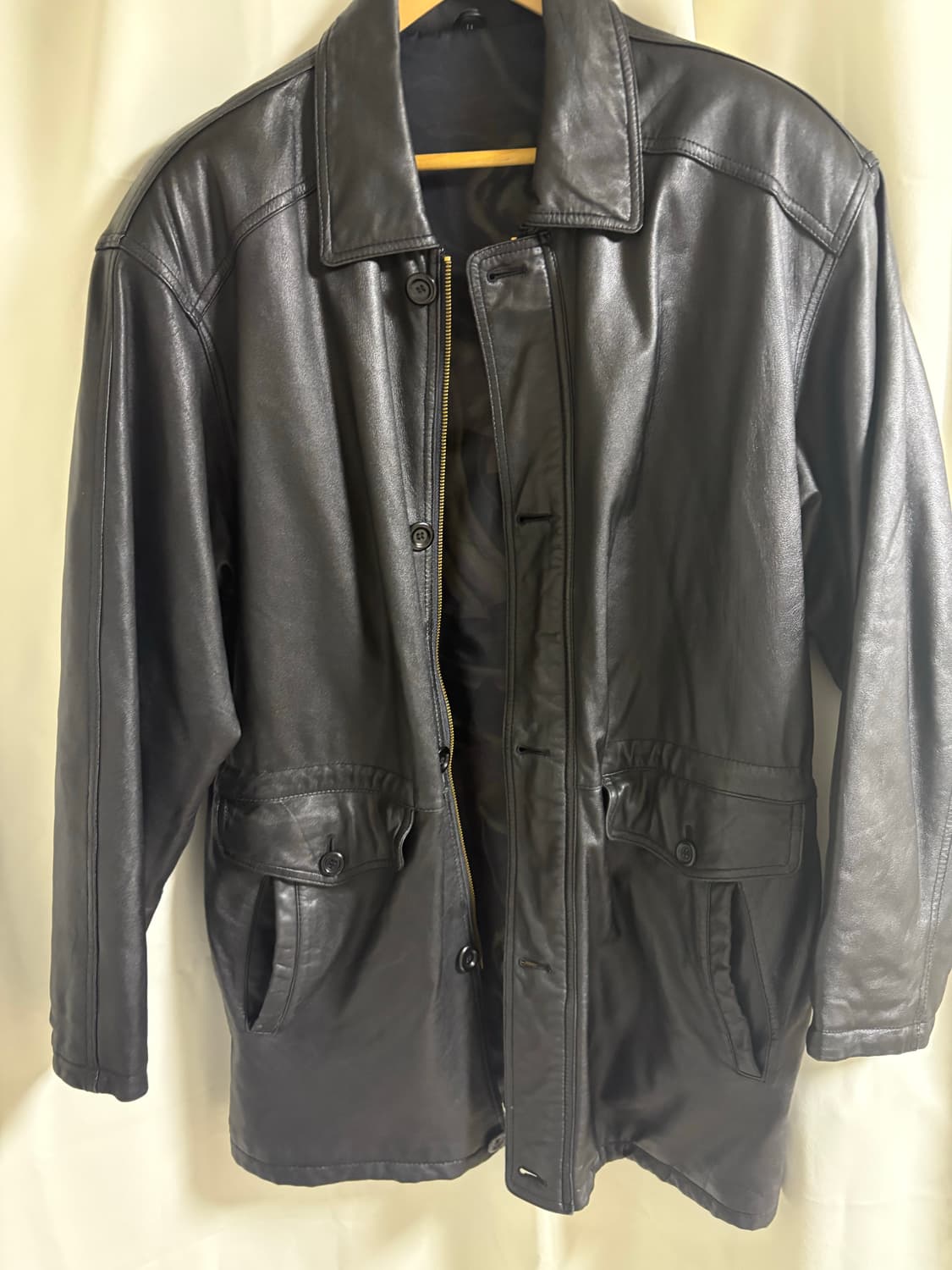 빈티지 레더 코트 L 상품이미지1