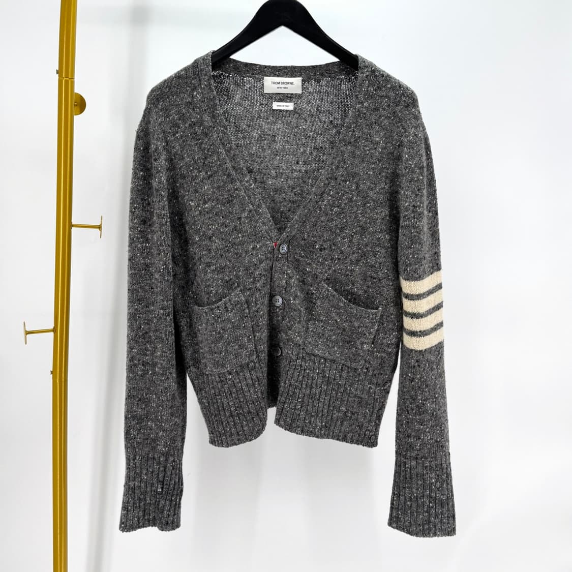 [3사이즈] 톰브라운 사선완장 모헤어 트위드 가디건 (MKC084A) 상품이미지3