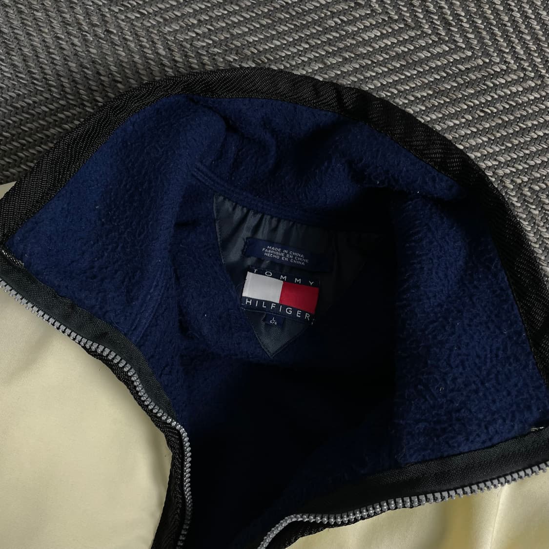 00s 타미힐피거 올드스쿨 빅로고 스티치 디테일 박시핏 점퍼o 4516 상품이미지7