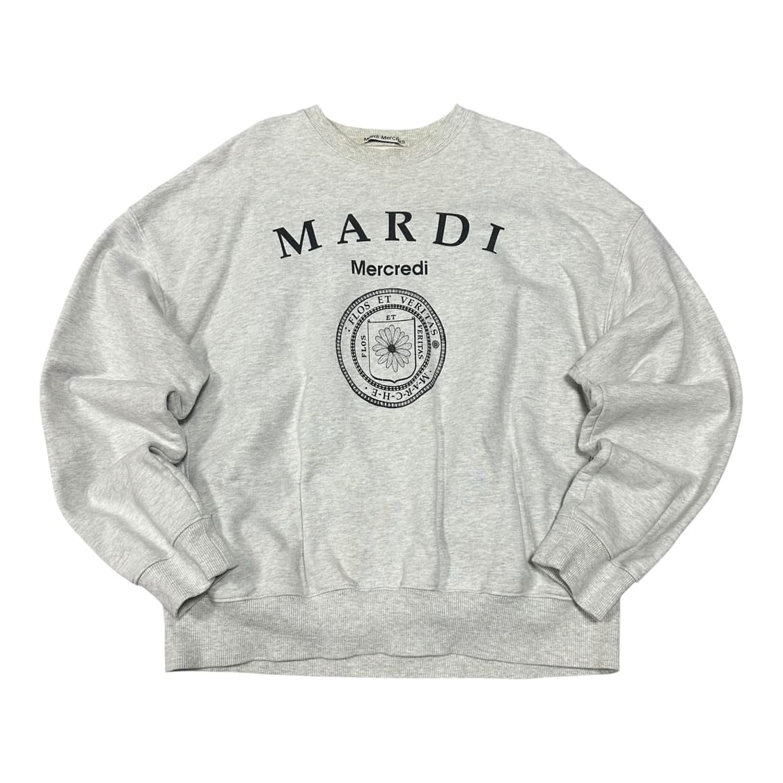 ✨ (바배) 마르디 메크르디 멜란지 그레이 맨투맨  상품이미지1