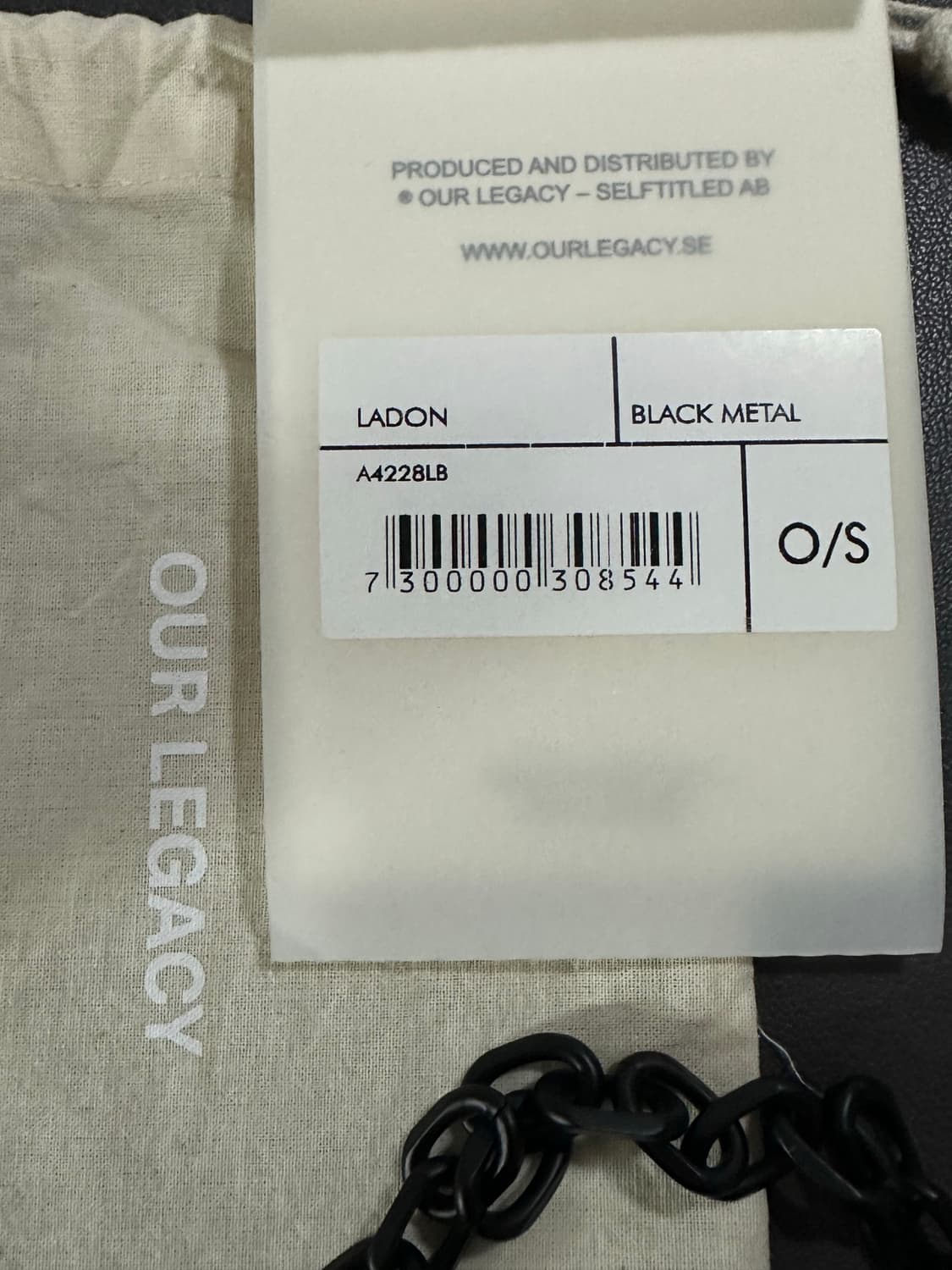 아워레가시 라돈 블랙 체인  목걸이  상품이미지2