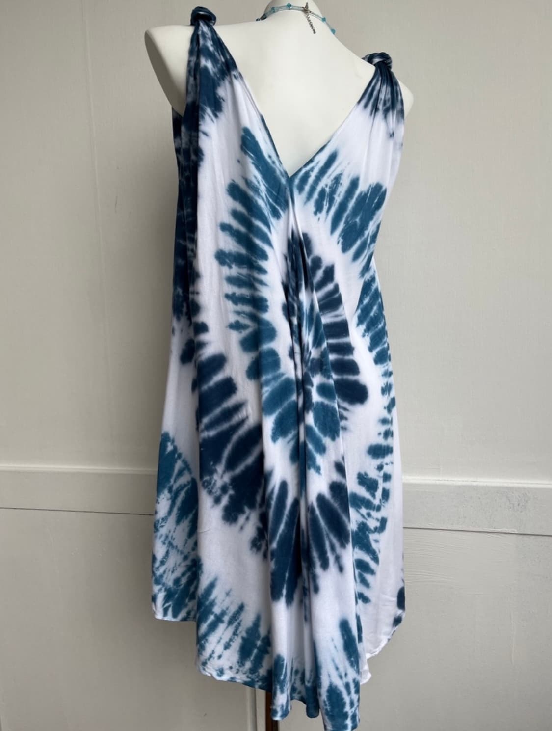 딥블루 타이다이 루즈핏 원피스 상품이미지5