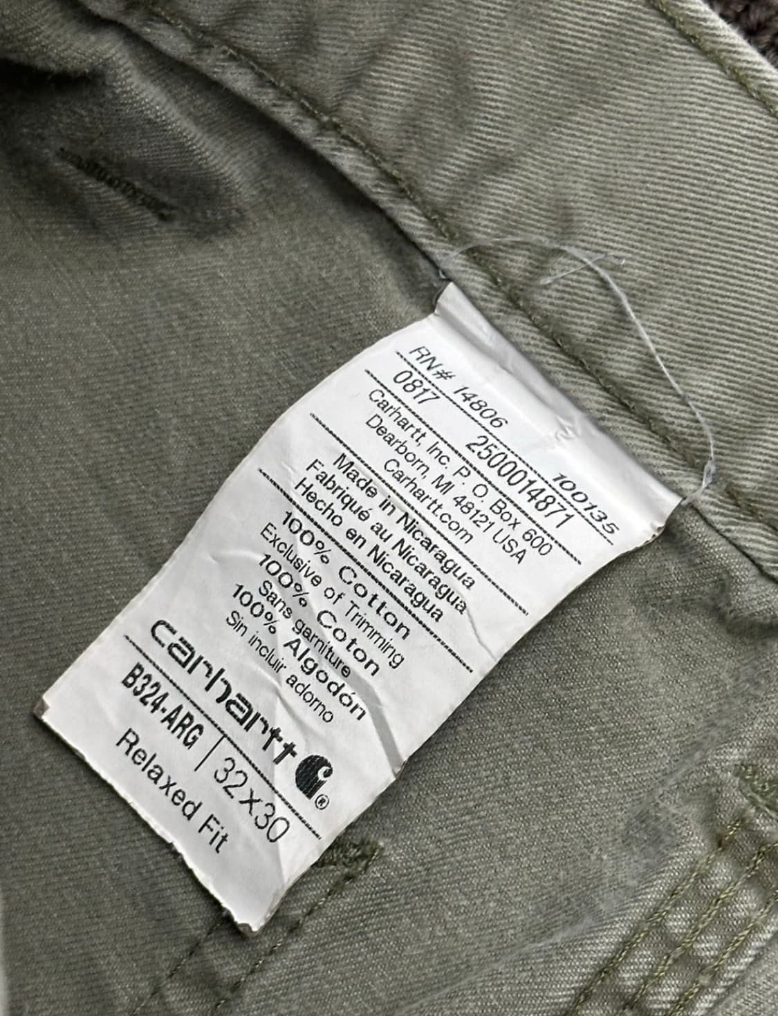 칼하트 빈티지 릴렉스핏 러기드 워크웨어 팬츠 상품이미지5