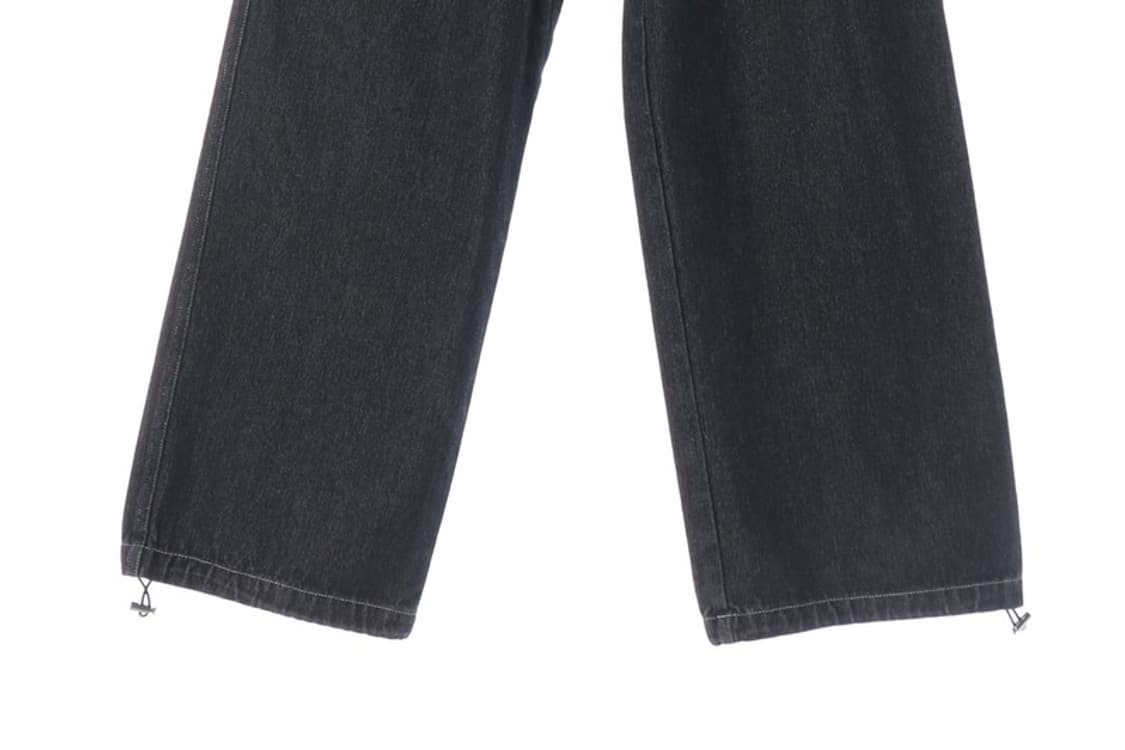 오디너리홀리데이 와이드 밴딩 카고 데님 팬츠 상품이미지5