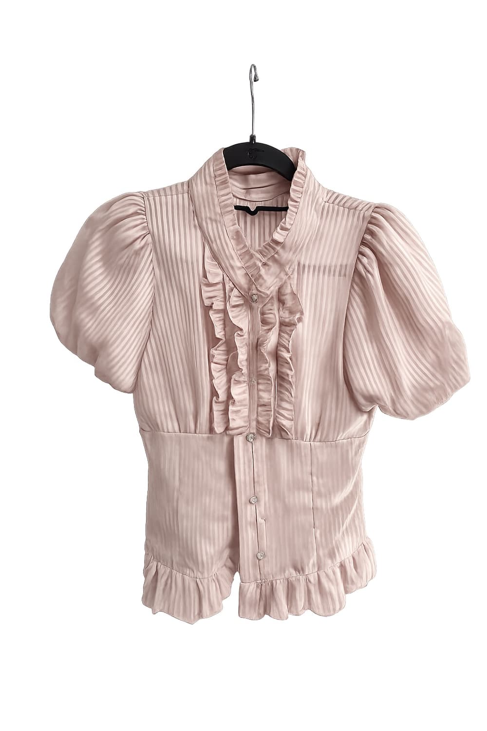 빈티지 프릴 반팔 셔츠 상품이미지1