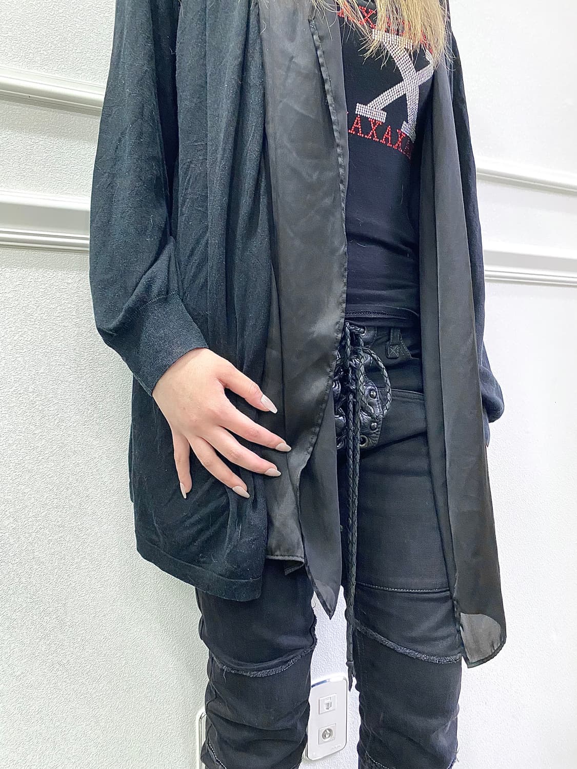 Black Layered Cardigan 상품이미지8