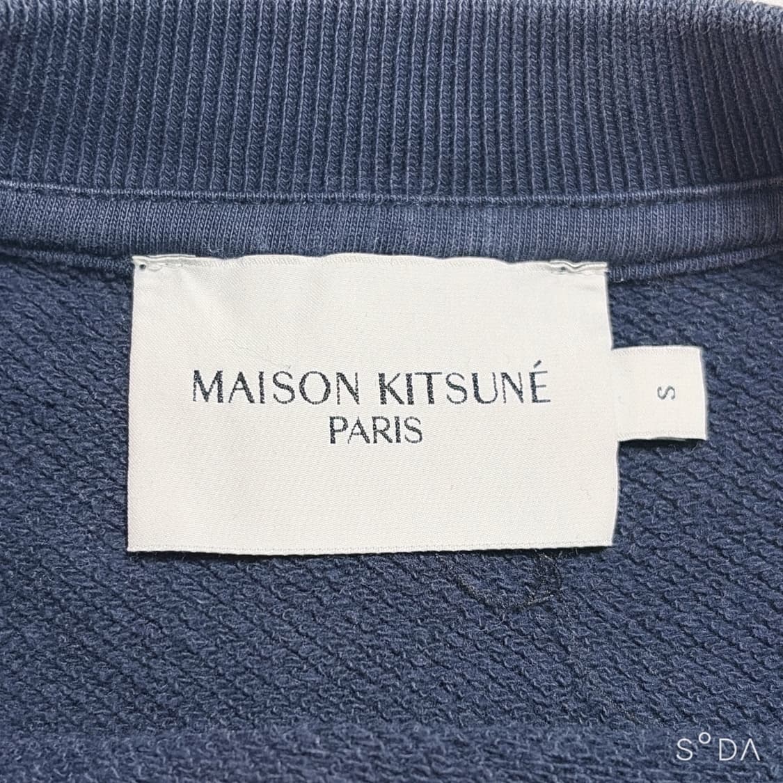 메종키츠네 폭스 헤드 네이비 맨투맨 상품이미지4