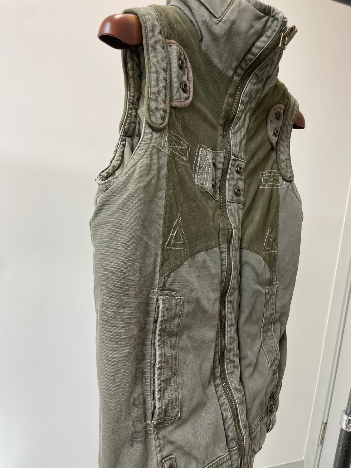 (M) 빅 세븐 락시크 펑크 히든 후드 베스트 상품이미지2