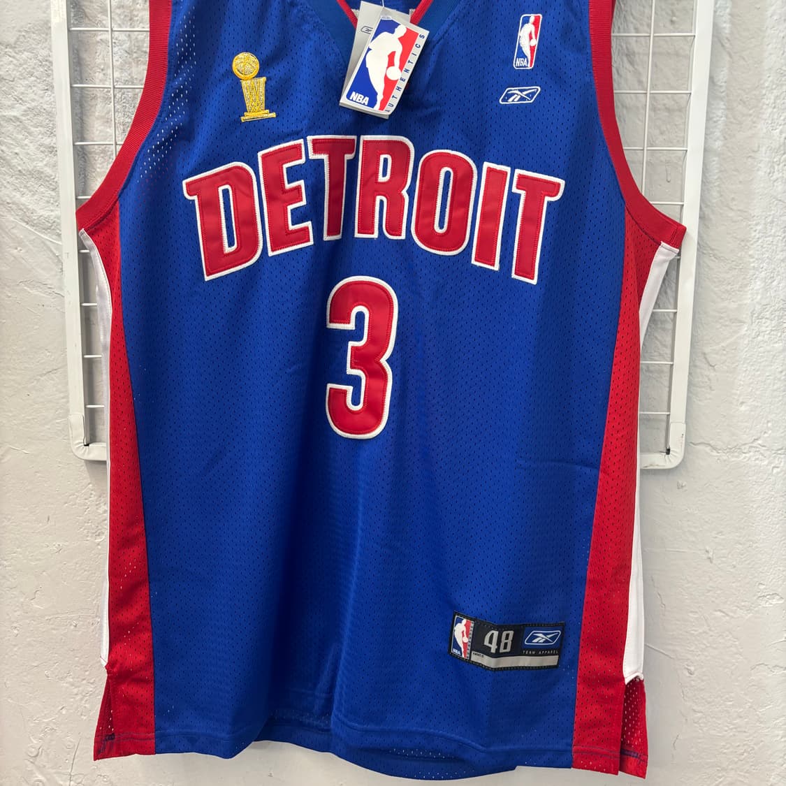 NBA X 리복 디트로이트 피스톤즈 슬리브리스 유니폼 XL 상품이미지4