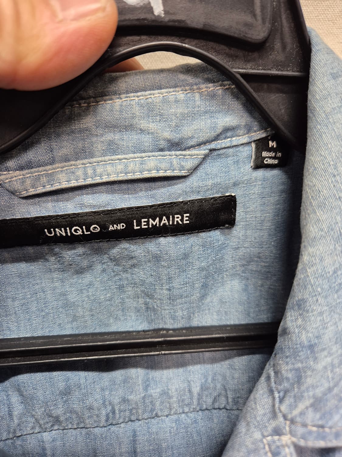 유니클로 르메르 샴브레이 블루종 상품이미지2