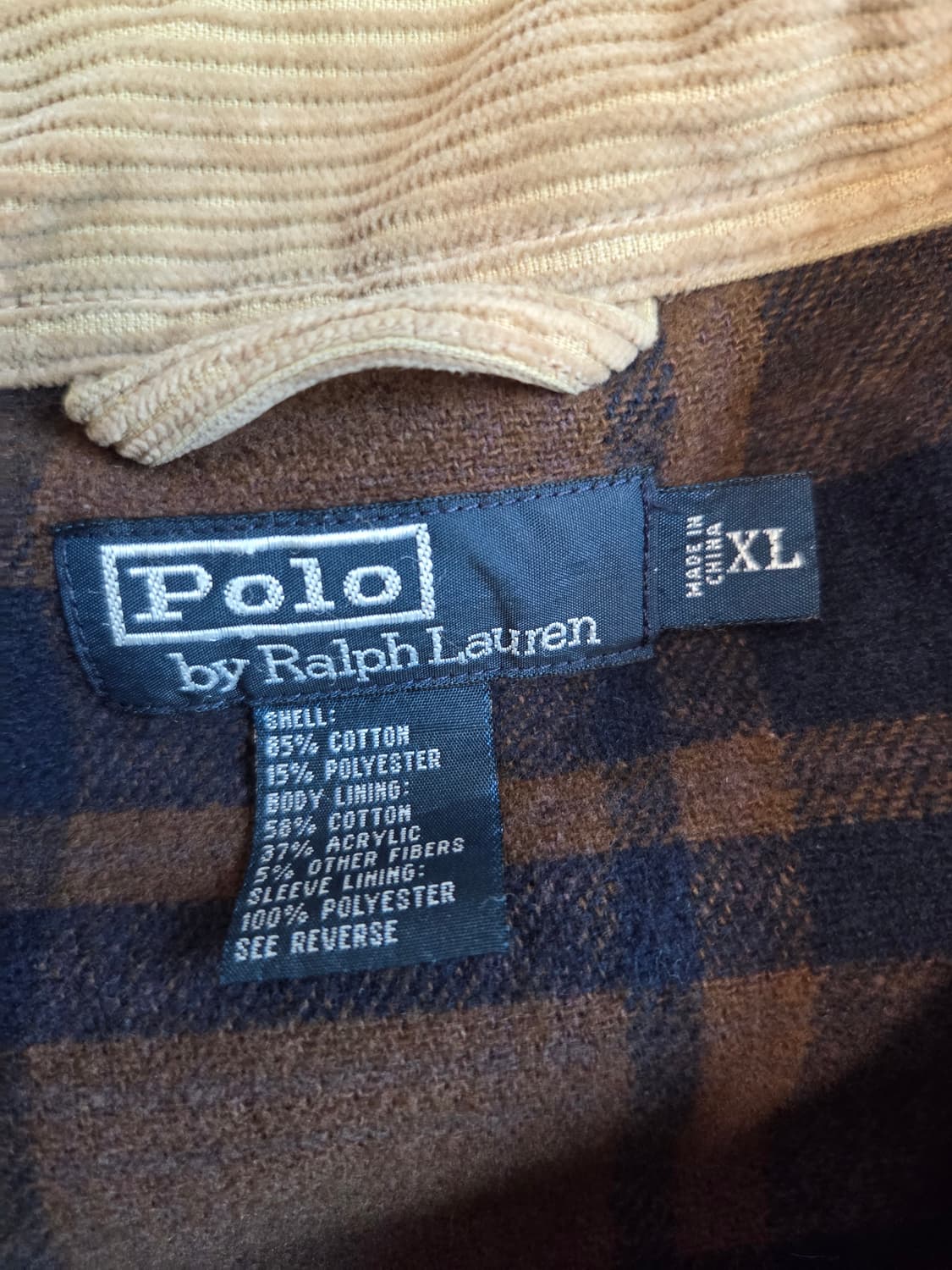 [폴로 랄프로렌] 코듀로이 자켓 베이지 XL 상품이미지6