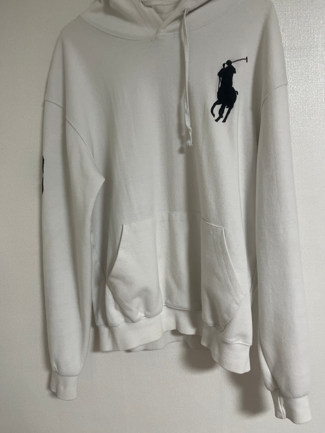 빅포니 화이트 후드티 상품이미지1