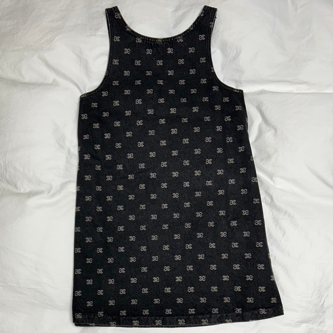 아노에틱 anc 로고 데님 슬리브리스 원피스 *유튜버 해유, 미희 착용* 상품이미지5