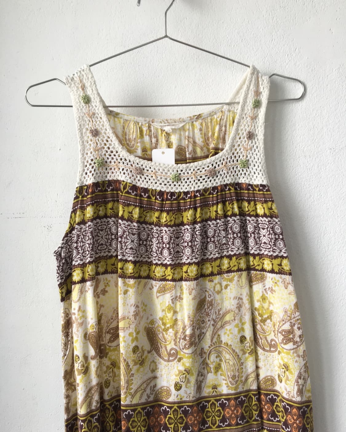 Ethnic mood crochet trimming sleeveless  상품이미지4