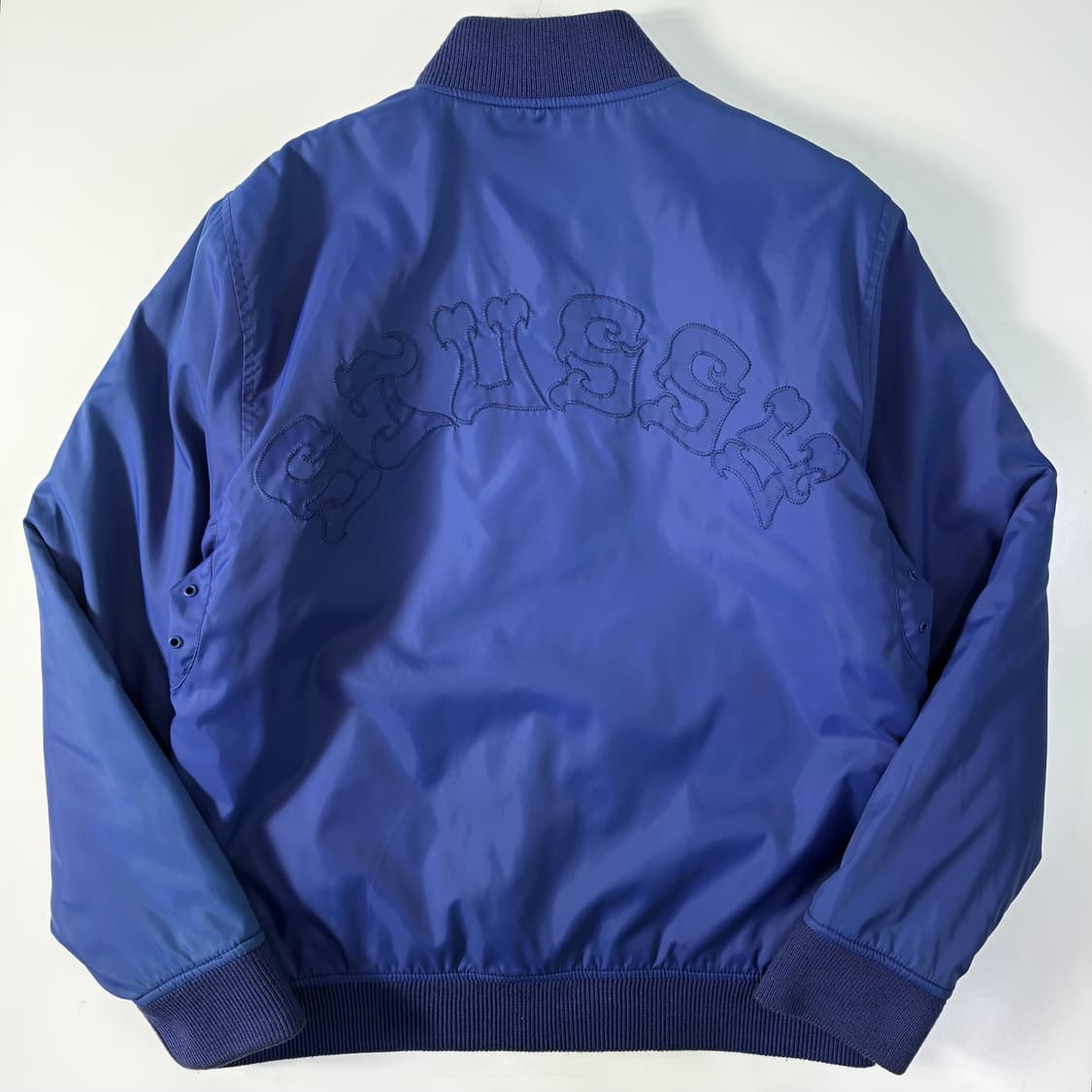 Stussy 스투스 90‘s 스컬 스탁 자수 봄버 스타디움 바시티 자켓 상품이미지2