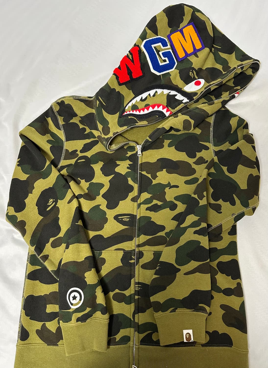 Bape Green Camo Hood Zip-Up 상품이미지1