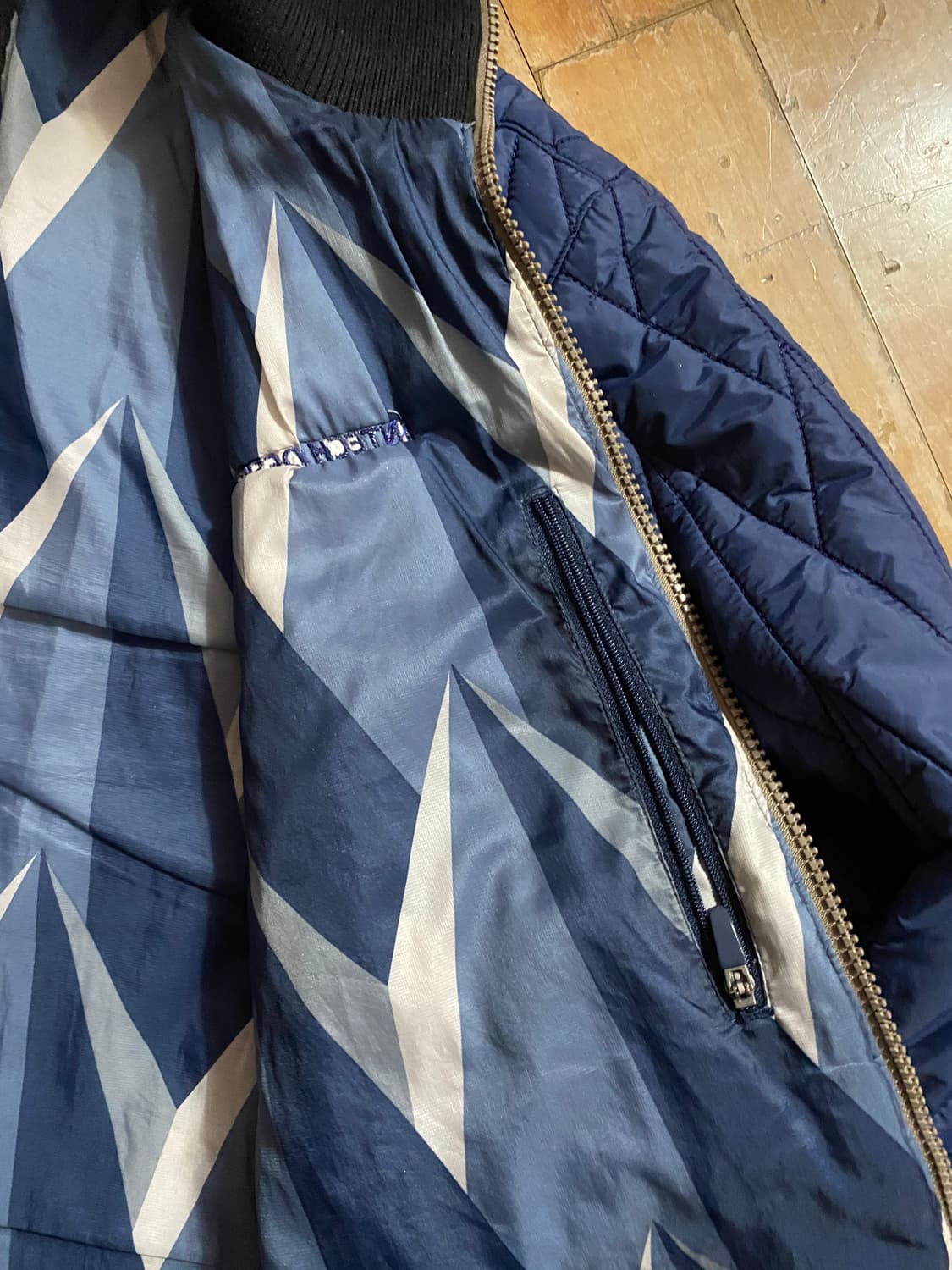 코오롱 스포츠 남성 간절기  누빔 자켓 네이비 (105) 상품이미지5