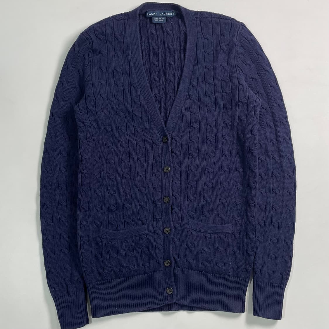 로렌 랄프로렌 네이비 케이블 가디건 상품이미지1