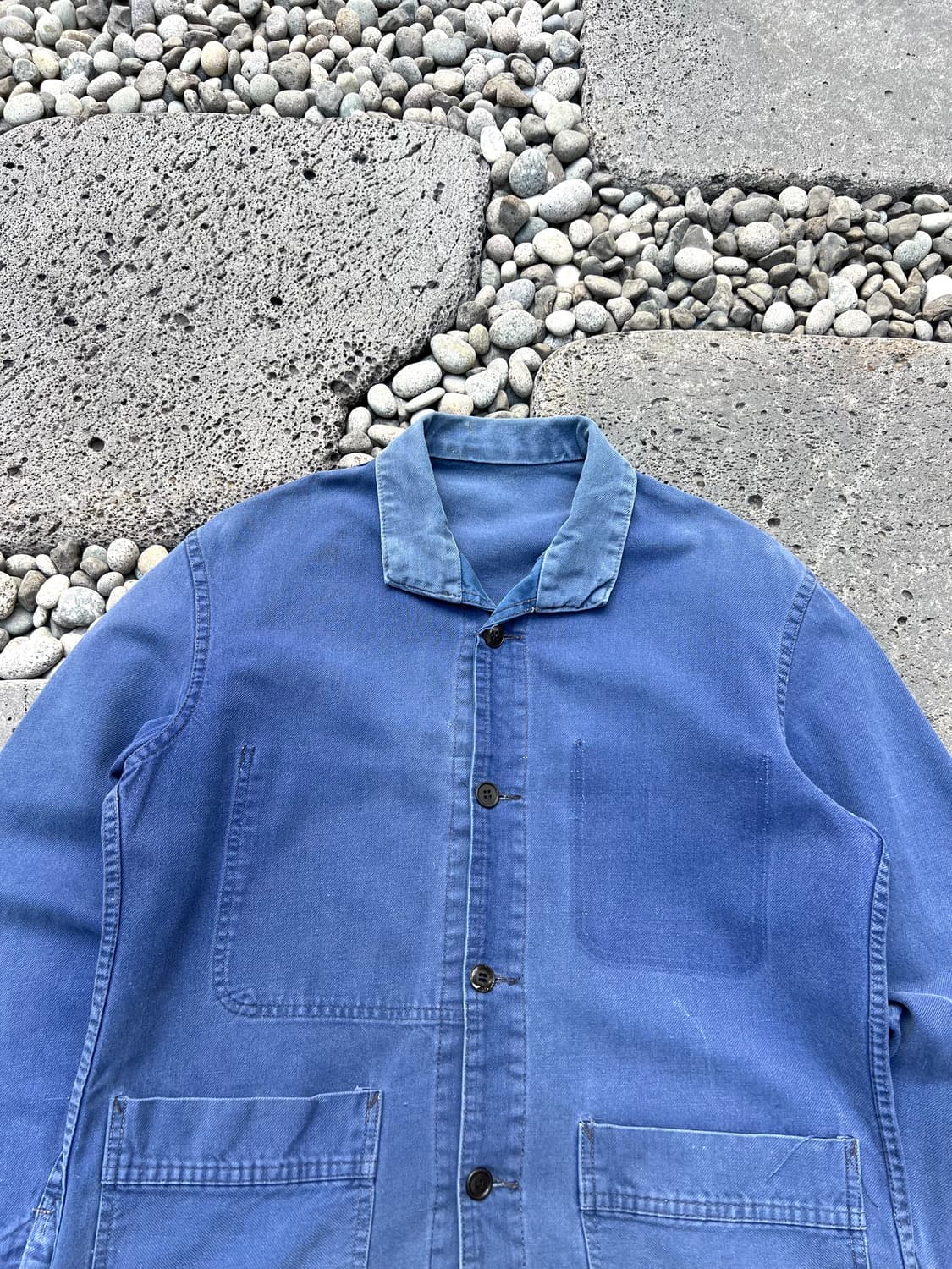 OLD FADED BLUE WASHING FRENCH 프렌치워크자켓 상품이미지3