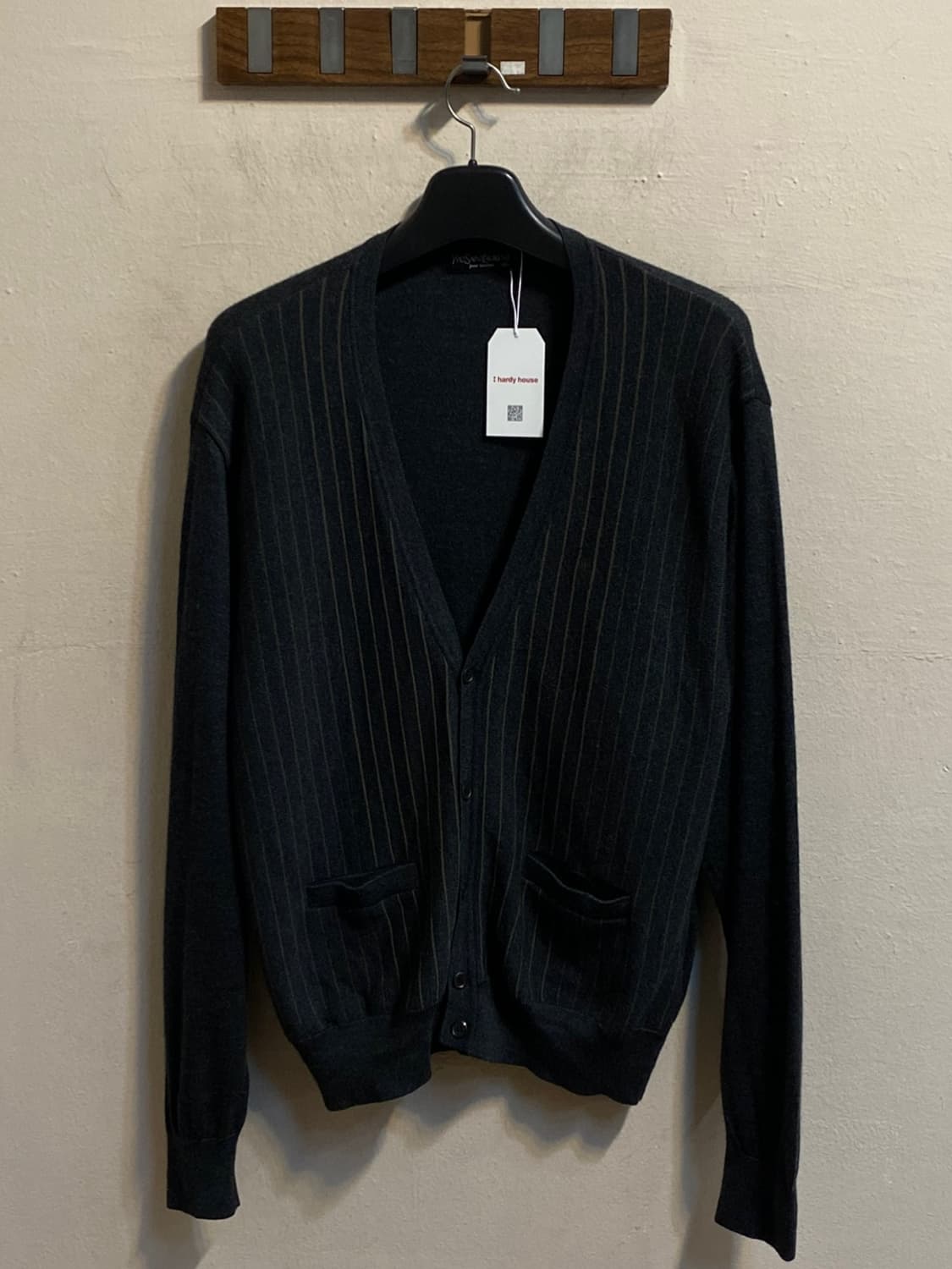 입생로랑 핀스트라이프 니트 가디건 상품이미지1
