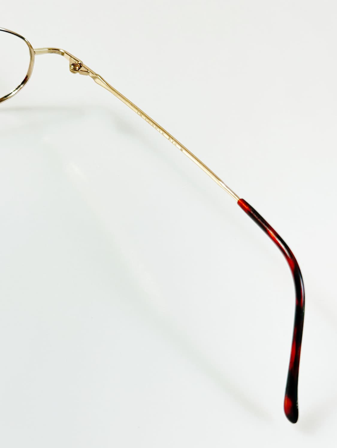 90s 서전 CLARTE 골드 메탈 슬림 오벌 빈티지 안경 상품이미지6