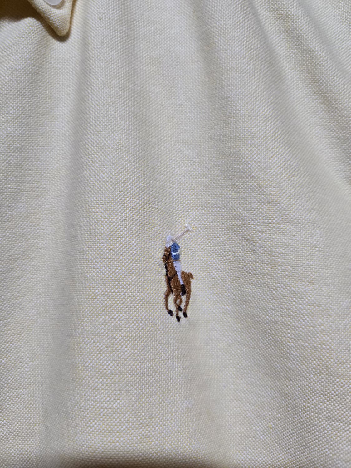 로렌 랄프로렌 여성 엘로우 옥스포드 셔츠 상품이미지5