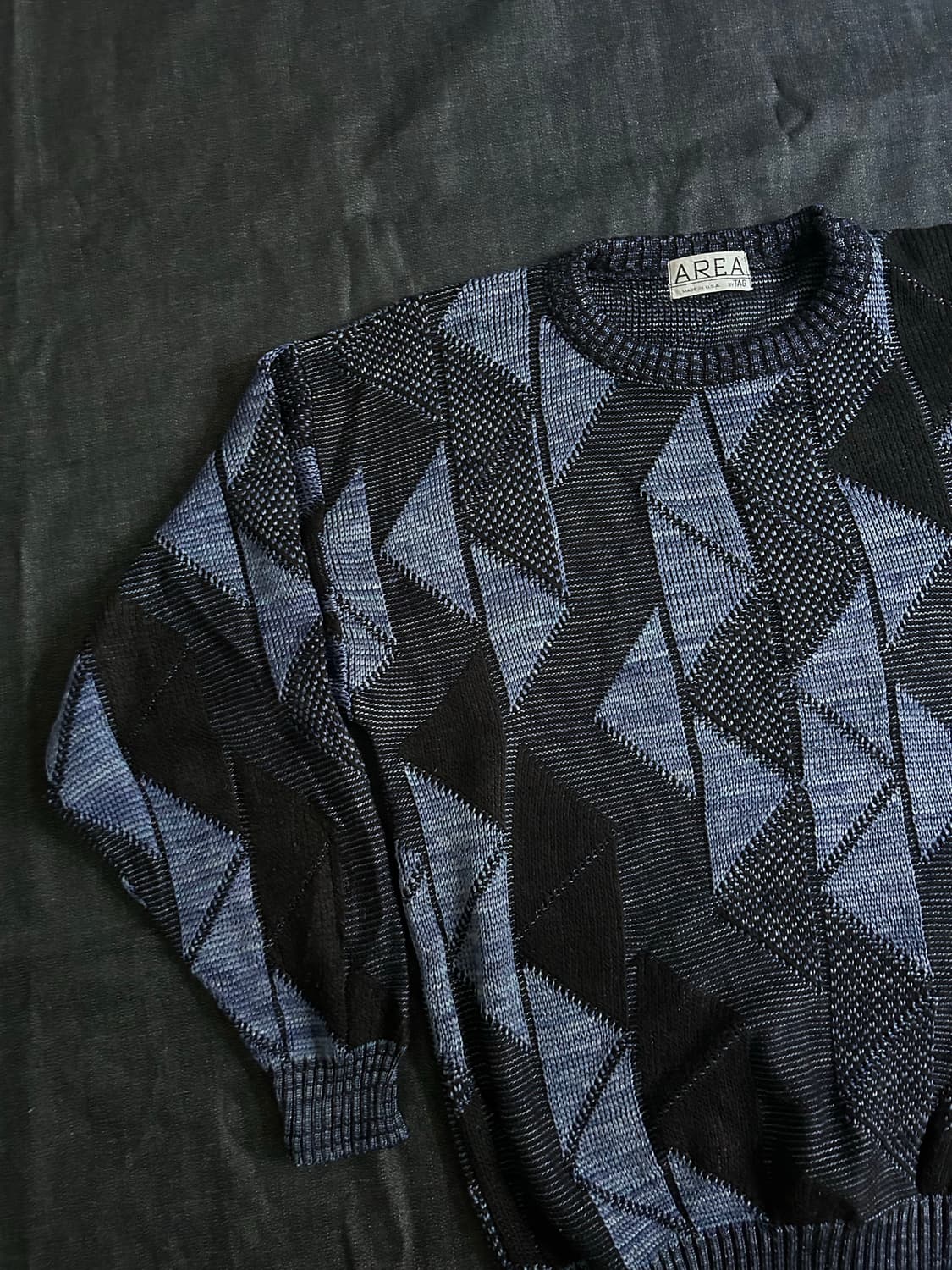 90s 빈티지 버드아이 니트 Made in USA 상품이미지2