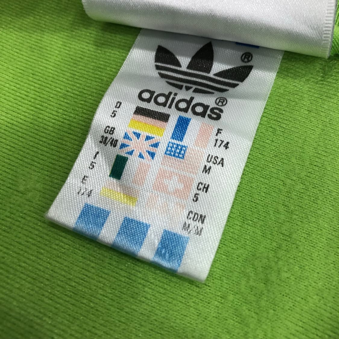 아디다스 80s 네온 파이어버드 형광 져지 트랙탑 희귀져지 상품이미지8