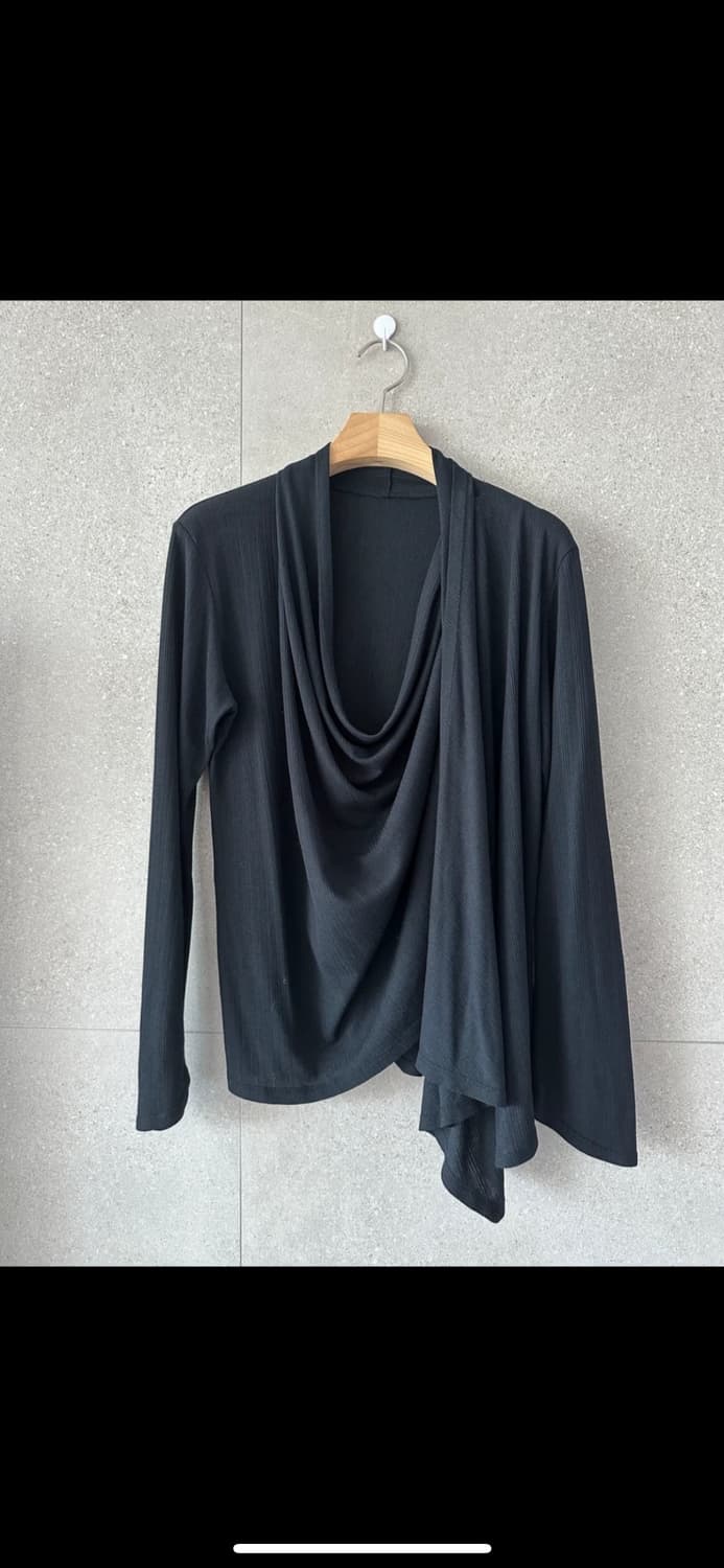 (릭오웬스st) 블랙 투웨이 가디건  상품이미지3