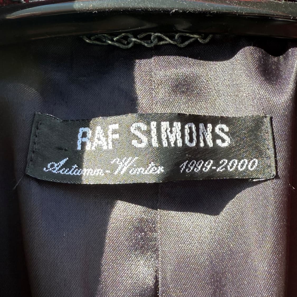 Raf Simons AW99 Burgundy Wool Zip Coat 상품이미지9