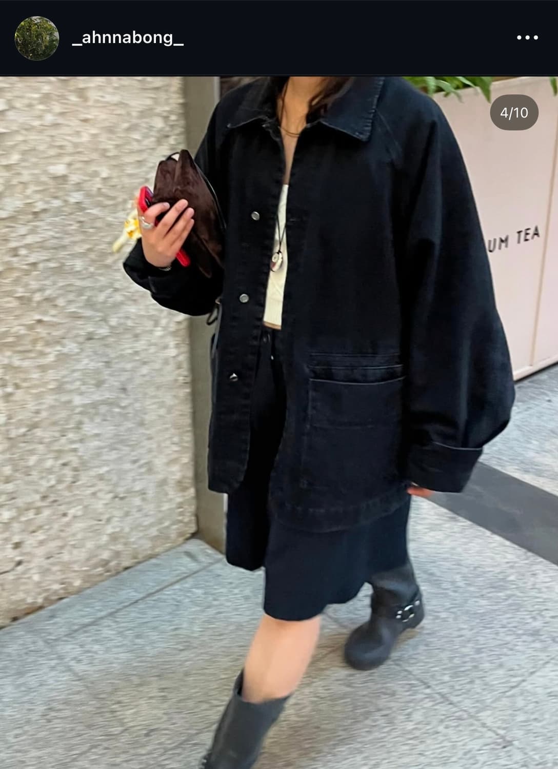 에토스 오버핏 데님자켓 상품이미지2