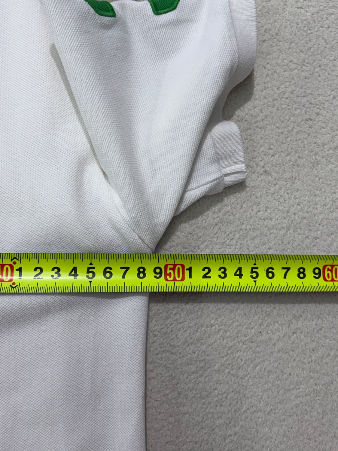 폴로 빅포니 치프키프 카라 반팔 티셔츠 화이트 그린 L 사이즈 상품이미지3