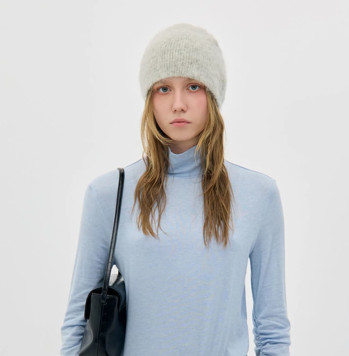 로우클래식 비니 SOFT ALPACA BEANIE_LIGHT GREY 상품이미지4