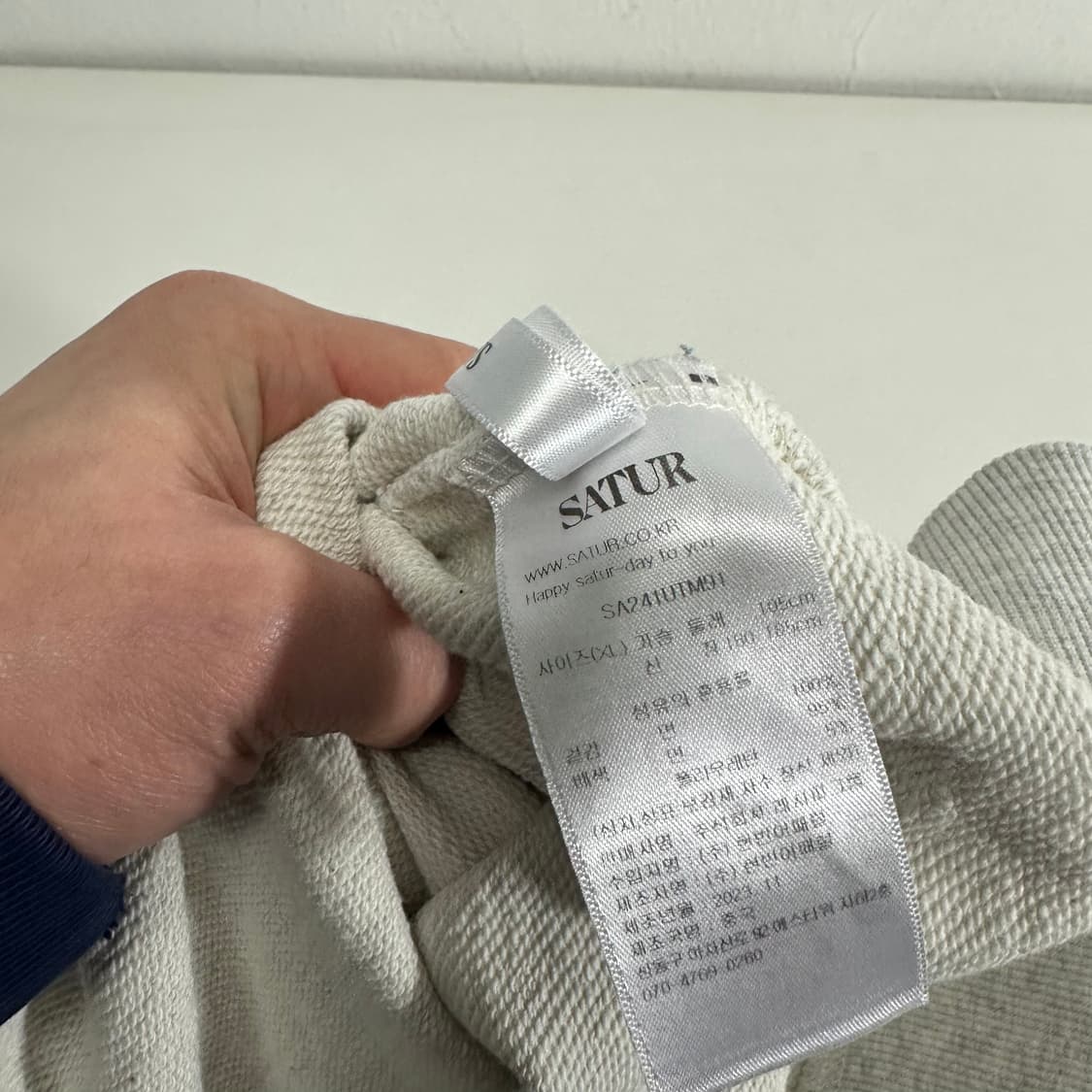 XL 세터 멜란지그레이 오버핏 빅로고 맨투맨 상품이미지8